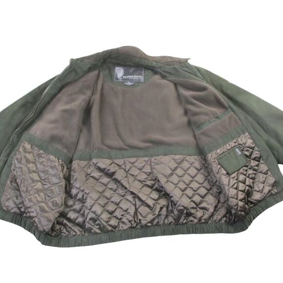 Weather Report by Weatherproof Men's Bomber Jacket XL Green Full Zip - Picture 6 of 12
